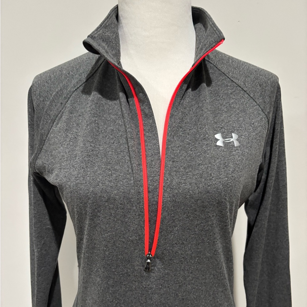 Gray Under Armour Heat Gear Top - Medium